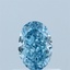 0.53 Ct. Fancy Vivid Blue Oval Lab Grown Diamond