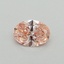 0.31 Ct. Fancy Vivid Pink Oval Lab Grown Diamond