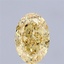 2.61 Ct. Fancy Intense  Yellow Oval Lab Grown Diamond