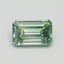 0.74 Ct. Fancy Intense Pacific Green Emerald Lab Grown Diamond
