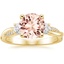 18K Yellow Gold Petite Twisted Vine Three Stone Diamond Ring (2/5 ct. tw.), smalltop view