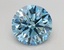 4.21 Ct. Fancy Vivid Blue Round Lab Grown Diamond