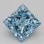 2.05 Ct. Fancy Vivid Blue Princess Lab Grown Diamond
