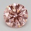 1.52 Ct. Fancy Vivid Pink Round Lab Grown Diamond