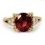 Modern Garnet Vintage Ring