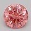 1.09 Ct. Fancy Vivid Pink Round Lab Grown Diamond