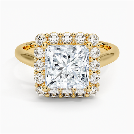 Lotus Flower Engagement Ring