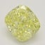 1.59 Ct. Fancy Intense Yellow Cushion Diamond