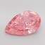 6.01 Ct. Fancy Vivid Pink Pear Lab Grown Diamond
