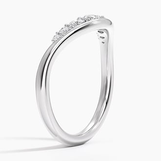Rosalie Sculptural Contour Lab Diamond Ring (1/3 ct. tw.) in 14K White Gold