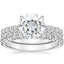 18KW Moissanite Sienna Diamond Bridal Set (7/8 ct. tw.), smalltop view