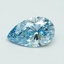 7.06 Ct. Fancy Vivid Blue Pear Lab Grown Diamond