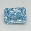 1.52 Ct. Fancy Vivid Blue Radiant Lab Grown Diamond