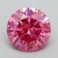 1.39 Ct. Fancy Vivid Pink Round Lab Grown Diamond