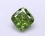 1.26 Ct. Fancy Vivid  Green Cushion Lab Grown Diamond
