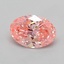 1.02 Ct. Fancy Vivid  Pink Oval Lab Grown Diamond