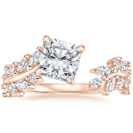 14K Rose Gold Sweeping Ivy Diamond Bridal Set (1 ct. tw.)
