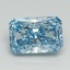 5.18 Ct. Fancy Vivid Blue Radiant Lab Grown Diamond