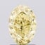 1.56 Ct. Fancy Intense Yellow Oval Lab Grown Diamond