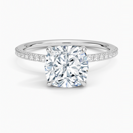 18K White Gold Entwined Diamond Ring