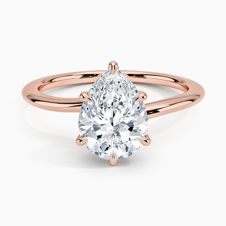 14K Rose Gold Monsella Solitaire Ring
