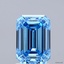 1.87 Ct. Fancy Vivid Blue Emerald Lab Grown Diamond