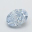 1.02 Ct. Fancy Vivid  Blue Oval Lab Grown Diamond