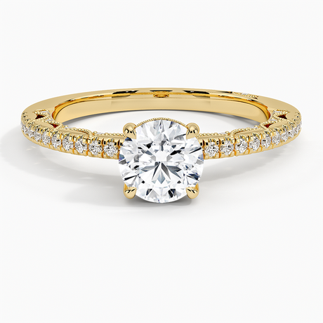 Tacori Lunetta Crescent Diamond Ring