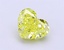 1.53 Ct. Fancy Vivid Yellow Heart Lab Grown Diamond