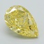 3.59 Ct. Fancy Intense Yellow Pear Lab Grown Diamond