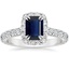 Platinum Sienna Halo Three-Quarter Coverage Diamond Ring (3/4 ct. tw.), smalltop view