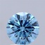 1.83 Ct. Fancy Vivid Blue Round Lab Grown Diamond