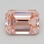 3.58 Ct. Fancy Intense  Pink Emerald Lab Grown Diamond