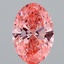 3.53 Ct. Fancy Vivid Pink Oval Lab Grown Diamond