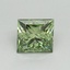 1.00 Ct. Fancy Vivid Green Princess Lab Grown Diamond