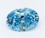 3.13 Ct. Fancy Vivid  Blue Oval Lab Grown Diamond