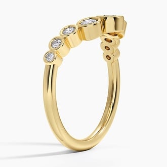 Uma Bezel Diamond Contour Ring