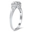 The Adams Ring, smalltop view on a hand