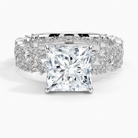 Unique Snow Inspired Diamond Ring
