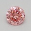 0.36 Ct. Fancy Vivid Pink Round Lab Grown Diamond