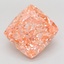 15.23 Ct. Fancy Vivid Pink Cushion Lab Grown Diamond