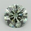 5.02 Ct. Fancy Vivid Green Round Lab Grown Diamond