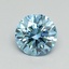 0.70 Ct. Fancy Vivid Blue Round Lab Grown Diamond