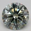 3.03 Ct. Fancy Intense Green Round Lab Grown Diamond