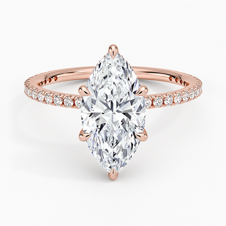 14K Rose Gold Perfect Fit Three-Quarter Diamond Ring (1/4 ct. tw.)