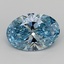 1.92 Ct. Fancy Vivid  Blue Oval Lab Grown Diamond