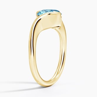 Bezel Atelier Malibu Blue Lab Diamond Ring (1 1/2 ct. tw.)