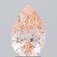 2.30 Ct. Fancy Intense Orangy Pink Pear Lab Grown Diamond