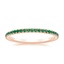 14K Rose Gold Luxe Ballad Emerald Ring, smalltop view