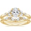 18K Yellow Gold Verbena Diamond Ring with Yvette Diamond Ring